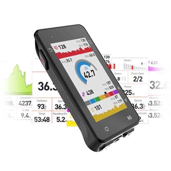 IGPSPORT IGS630 GPS 자전거 네비게이션 속도계 컬러화면 35시간사용 케이던스 심박 호환 한글판