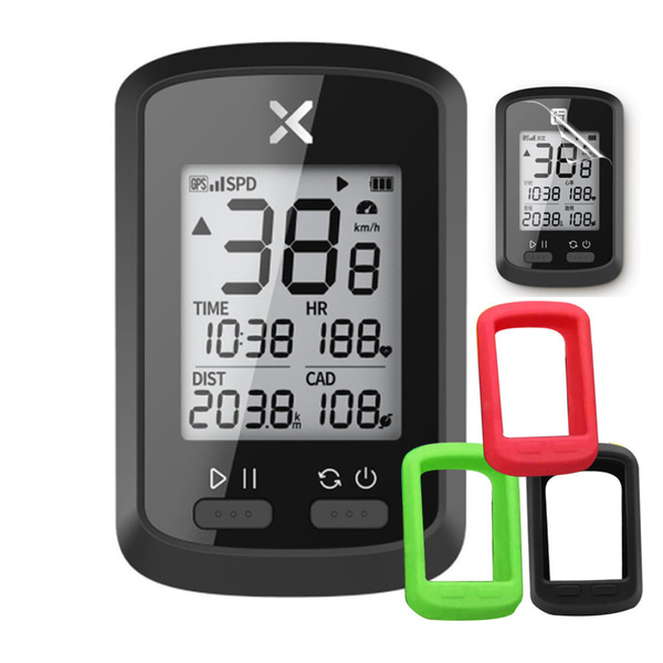 XOSS G+ 자전거 무선 속도계 GPS기반 ANT+호환 및 멀티 케이스 증정